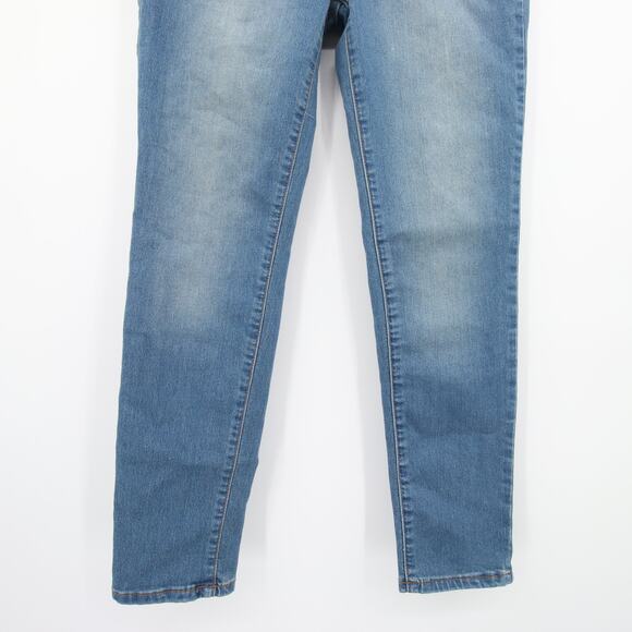 Free People Jeans Blue Skinny Jean Light Wash Distressed Denim Stretchy Size 26 - Picture 3 of 12